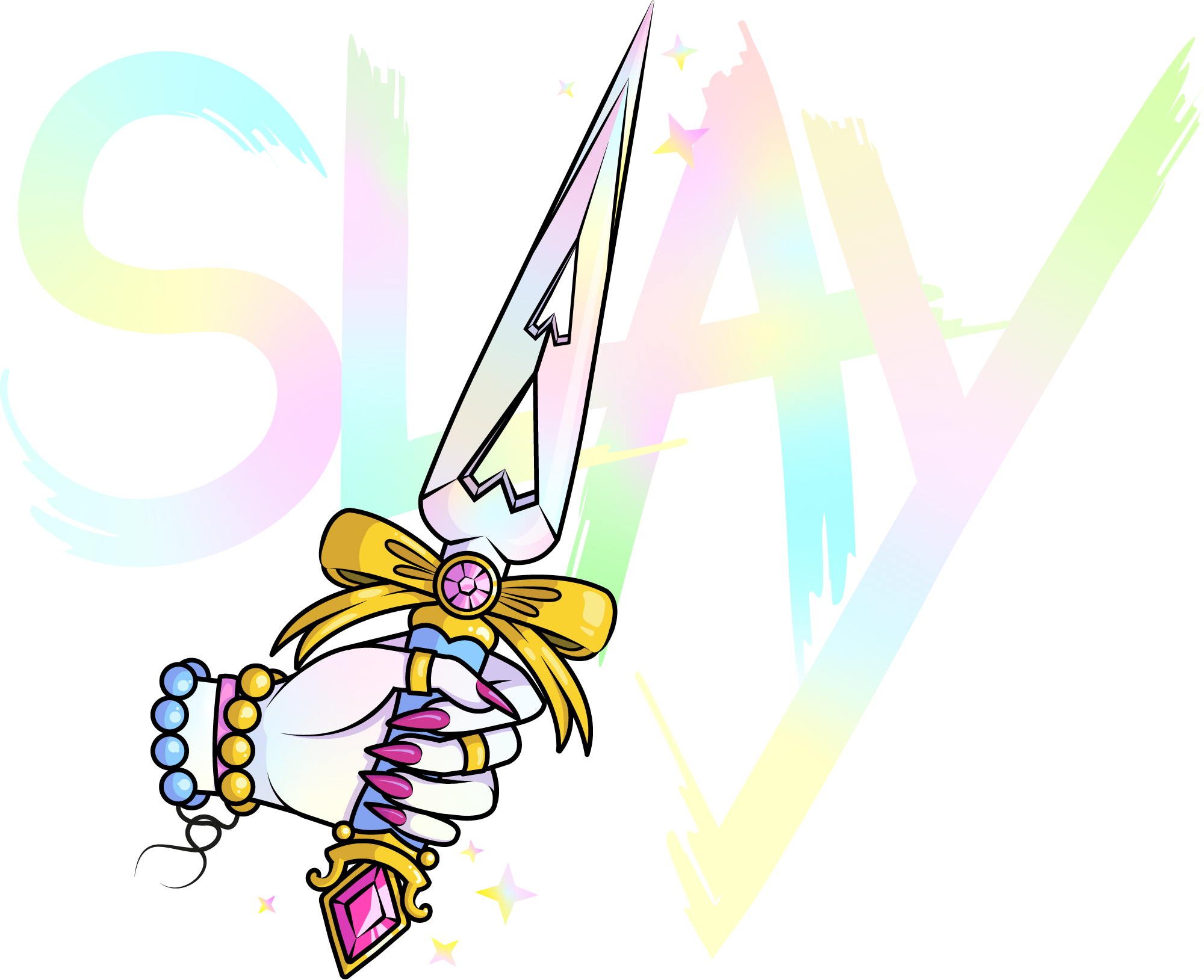 Logo SLAY version holographique